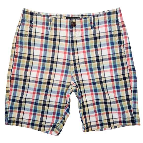 Aeropostale Mens Plaid Shorts 32 Beach Preppy Casual Colorful Summer Outdoors‎ - Picture 1 of 10